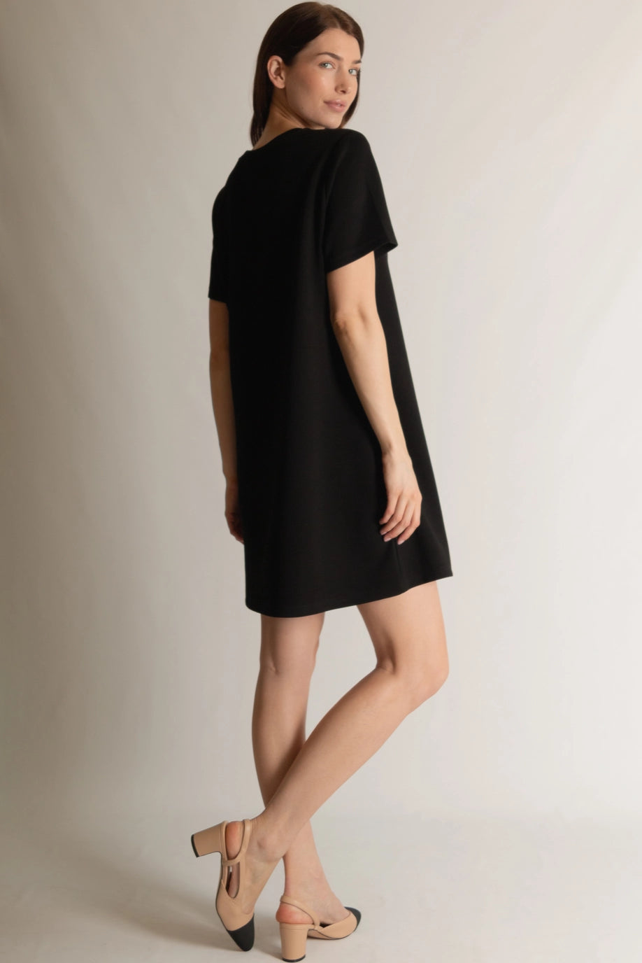P. Cill Butter Modal Short Sleeve Dress