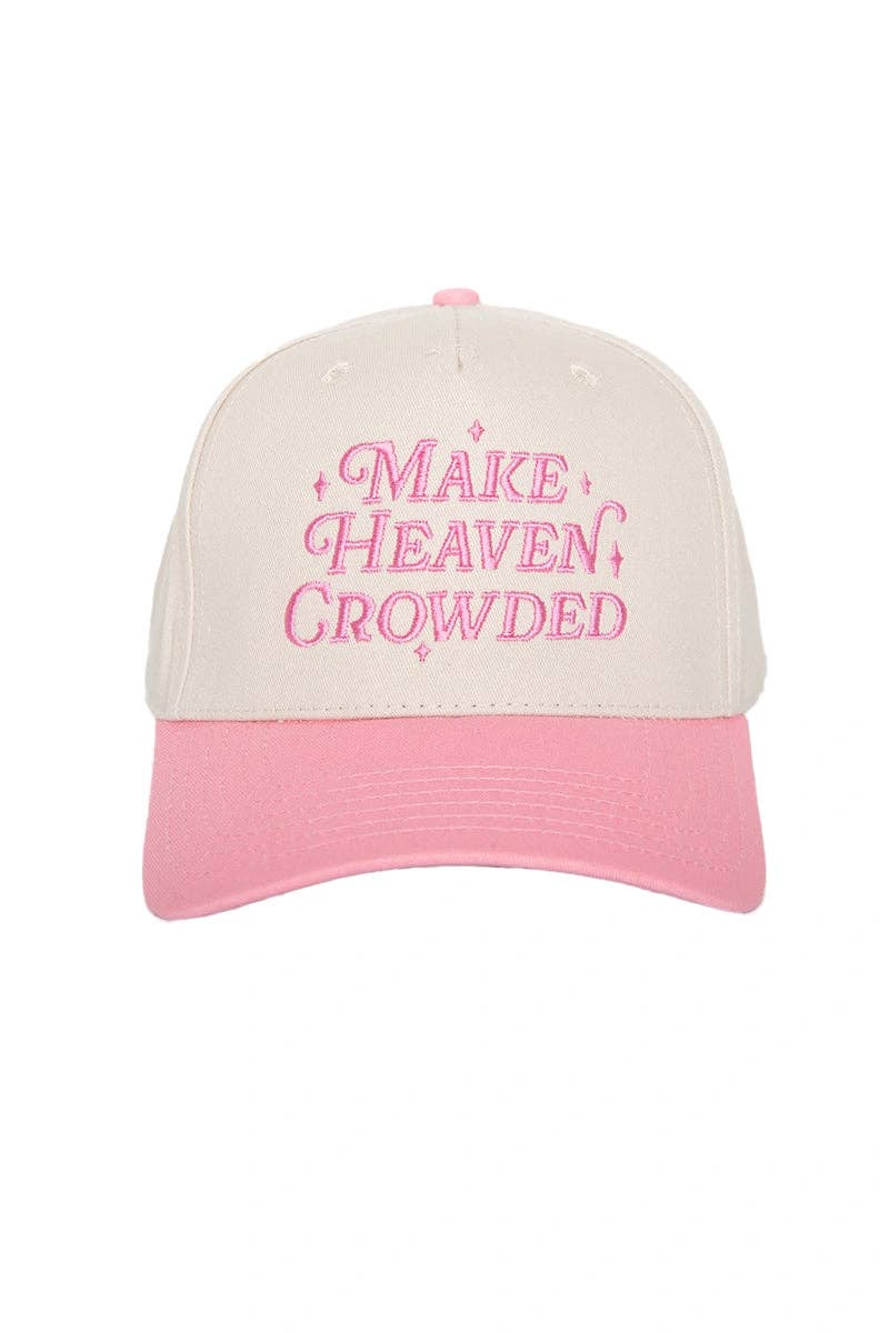 Make Heaven Crowded Vintage Trucker Hats Grad Gifts: Light Blue Floral