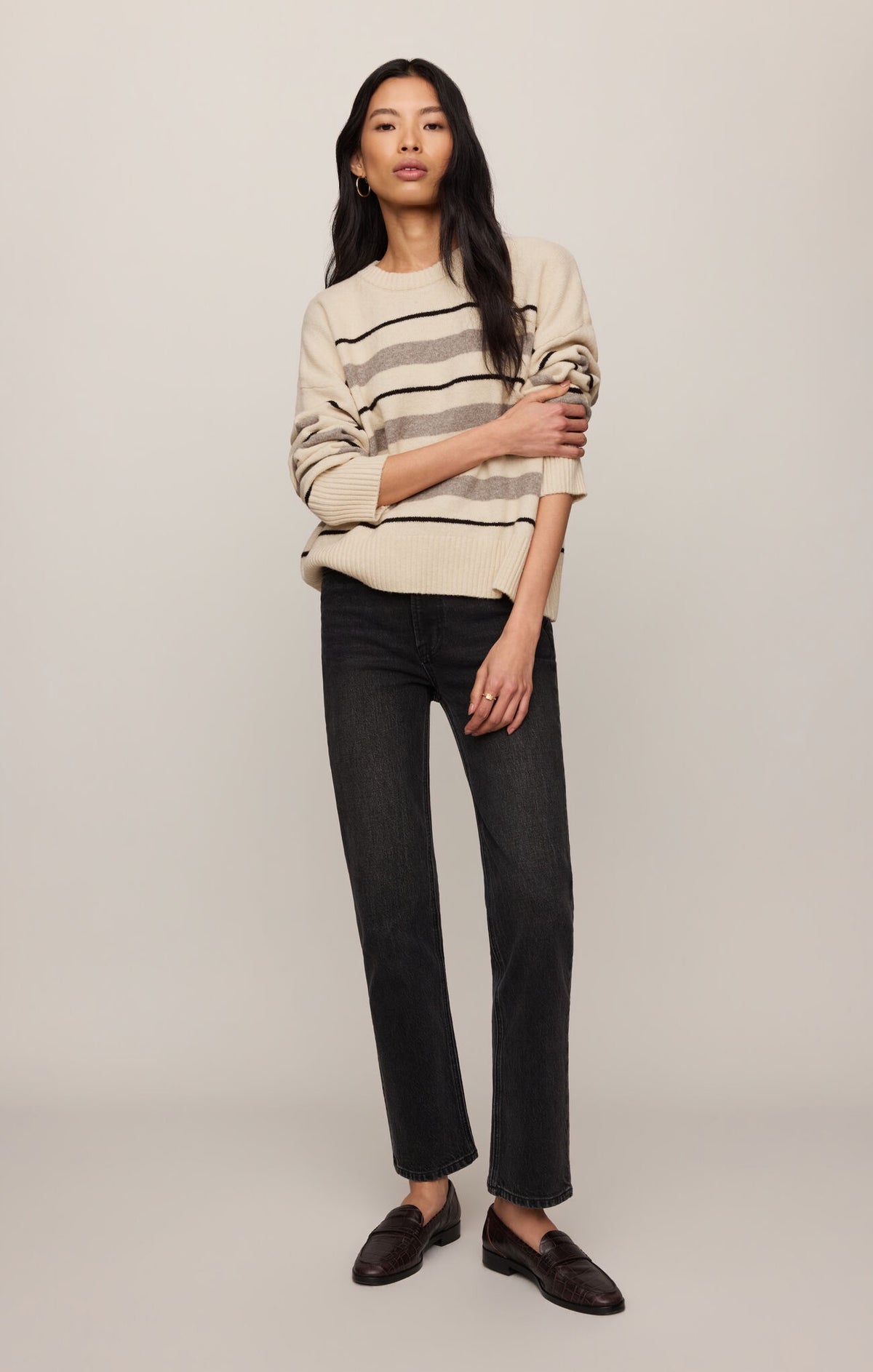 CIRRUS STRIPE SWEATER