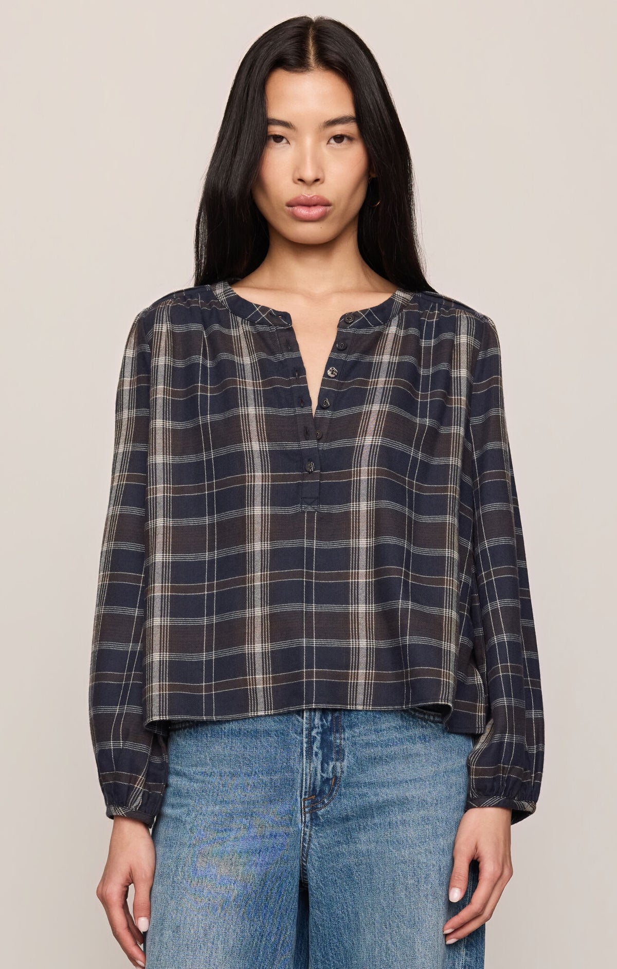 Autumn Plaid Button Up Eclipse