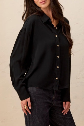 L/S BTN FRT BLOUSE