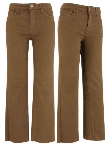 KELSEY HIGH RISE FAB AB ANKLE FLARE-NSET LEG PECAN